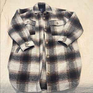 GAP Petite Plaid Jacket